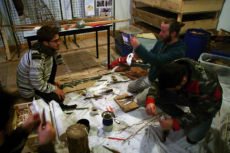Fabrication des fûts de flèches - Finitions